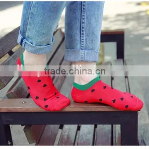 New Design Summer and Autumn Colorful Fruit Socks Combed Cotton Women Ankles thumbnail-5