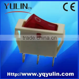 YL3-8 Square White on off LED Dpdt Lighted Rocker Switch thumbnail-1