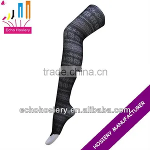 Women Flower Pattern Tights thumbnail-1