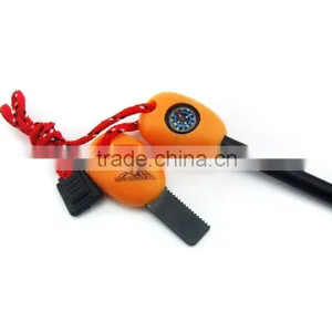 Outdoor Survival Flint Whistle Compass Sa Ruler thumbnail-4