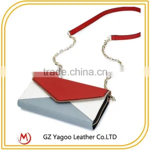 Contrast Color Own Branded Women Leather Wallet From Gz Handbag Factory thumbnail-6