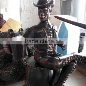 Life Size Fiberglass Bronze Human Statue thumbnail-3