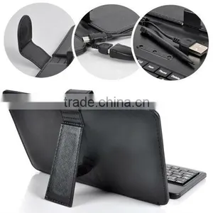 Micro USB Keyboard 9.7inch Leather Stand Case Cover for 9.7 Tablet-Black Cyclone thumbnail-1
