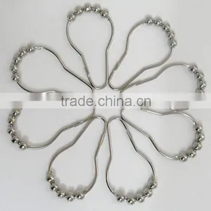 Shower Curtain Hooks/100% Metal Shower Curtain Hooks/304 Stainless Steel Curtain Hooks thumbnail-2