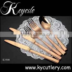 Copper Pattern Flatware,cutlery-set-stainless-steel,colored Cutlery Set thumbnail-5