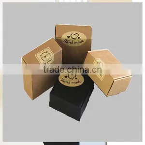 Custom Printed Retail Brown Craft Paper Soap Packaging Box thumbnail-2
