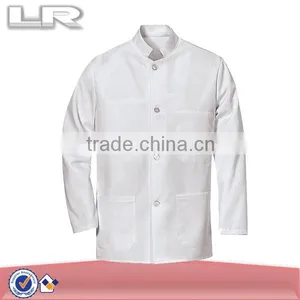 Men's Long Sleeve Chef Coat With Roomy Pocket thumbnail-1