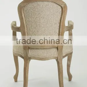 French Style Upholstered Armchair(CH-859-OAK) thumbnail-3