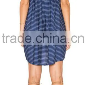 2016 Summer Comfortable Stripe Beach Party Wear Dresses thumbnail-5