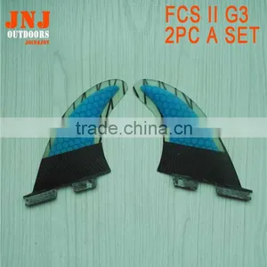 Strongest Carbon Honeycomb Surfboard Fins FCS II G3 S Fins 2pcs a Set thumbnail-1