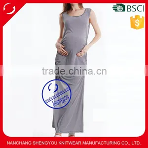 Custom Summer Sleeveless Fashion Maternity Women Dress thumbnail-1