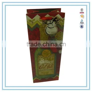 NEW Year Hot Custom High Quality & Cheap Wine Paper Bag in Gift Paper Bag thumbnail-1