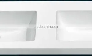 Artificial Stone Rectangular Undermount Bathroom Sink thumbnail-1