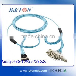 48core Simplex Round Telecommunication LC Fiber Optic Patch Cord, MPT/MPO-LC Fiber Optic Jumper thumbnail-1