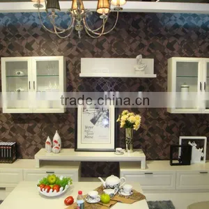 Modern White Living Room tv Cabinet Set thumbnail-1