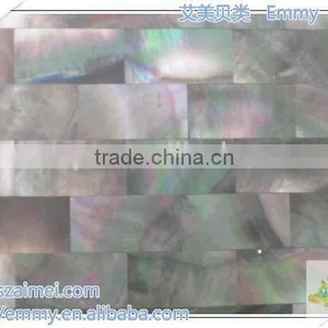 Brick Shell Mosaic Tile Gray Mother of Pearl Mosaic Wall Tile thumbnail-4