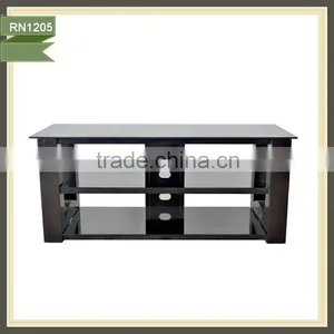 Western Style Black Glass Retro tv Cabinet RN1205 thumbnail-1