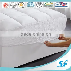 Washable Cotton Mattress Topper With Skirt thumbnail-1