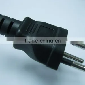 SEV Standard 10A /250V 3pin Swiss Power Plug thumbnail-1