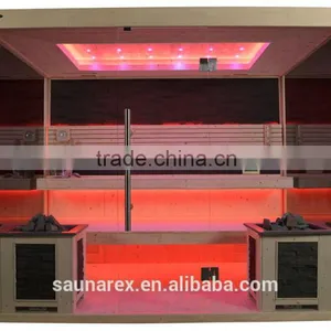 Hemlock Modern Sauna Room With Glass thumbnail-3