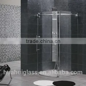 90*90 100*100 Framed Sliding Glass Arc Shower Screens thumbnail-5