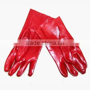 15 Inch Red Pvc Household Gloves Industrial Gloves thumbnail-2