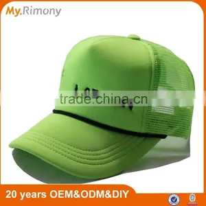 Neon Color Trucker Hats With Black Strap thumbnail-1