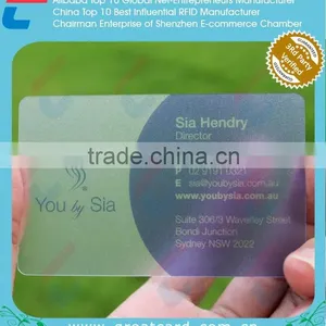 PVC Transparent Business Card Material thumbnail-3
