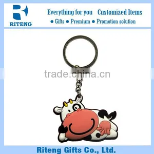 Cute Animal Shaped PVC Keychain Promotional Gift thumbnail-6