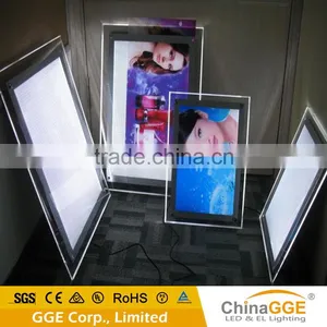 Ultra Thin LED Sign Pictures Frame Backlit LED Illuminated Sign Acrylic LED Frames Custom Light Box Quality Choice thumbnail-1