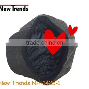 Wool & Cotton Man Octagonal Berets Hat Newboy Caps thumbnail-2