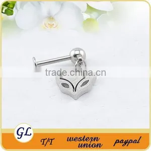Fox Logo Small Labret Studs thumbnail-1