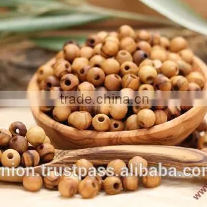 Olive Wood Round Beads thumbnail-1