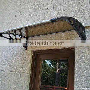 SILVER WING DIY Manual Type Double Polycarbonate Door Awning thumbnail-1