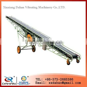 China Mobile Inclined Industrial Powered Belt Conveyor for Used Tire Recycling Industry thumbnail-1
