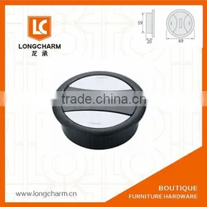 Office Computer Desk Round Plastic Grommet thumbnail-1