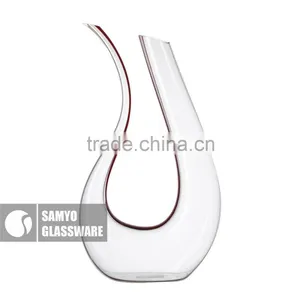 Samyo Handmade Fashion Decanter Design With Red Line Decoration thumbnail-2