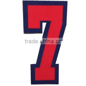 Factory Direct Iron on Flock Transfers Numbers and Nameset for Uniform thumbnail-1