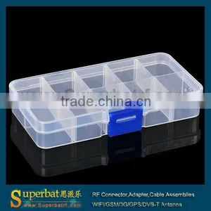 Compact Adjustable 10 Compartments Plastic Storage Box thumbnail-3