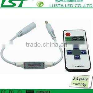 RF LED Dimmer,433MHz Wireless Control, DC5-24V Input, 144W for 24V,Mini RF Wireless Remote LED Dimmer Controller thumbnail-1