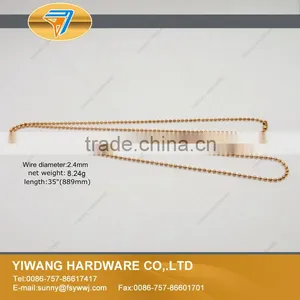 Fancy Electroplating Metal Bead Chain Necklace thumbnail-1