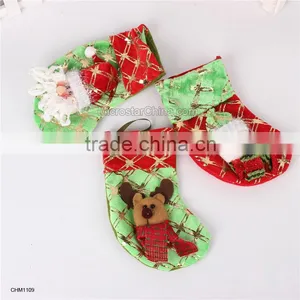 Green and Red Snowman Hanging Bunting Flags Christmas Bunting Hanging Banners thumbnail-4