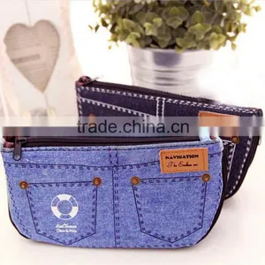 Shorts Big Capacity Pencil Case Canvas Cosmetic Bag thumbnail-1