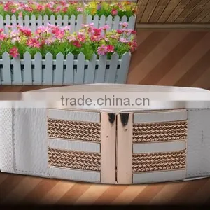 Fashion Gold Buckle Ladys Party Belt All Match Western Stretch Womens Waist Belt thumbnail-4