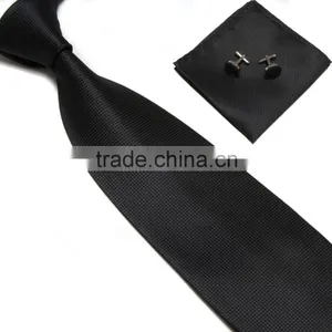 Classical Plaid Fashion Mens Handkerchief Tie Cufflinks thumbnail-6