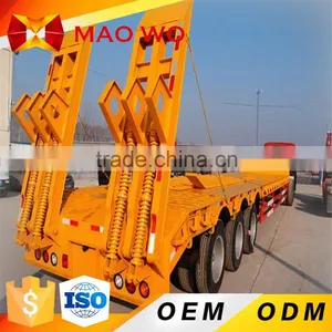 China Manufacturer Tri-axle Air Suspension Drop Deck Low Bed Semi Trailer Quality Choice thumbnail-1