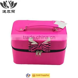 Bulk Round Red Cosmetic Bag Wholesale thumbnail-6
