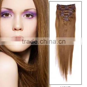 2015 Wholesale Cheap Clip on Human Hair Extension/top Quality With Low Price thumbnail-4