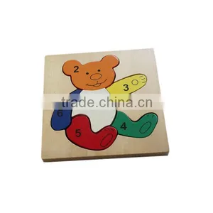 Bear Shaped Wooden Toys Puzzle thumbnail-1