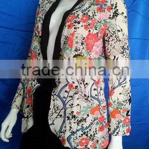 Flower Printed Ladies Fashion Suits Lehenga Blouse Designs thumbnail-2